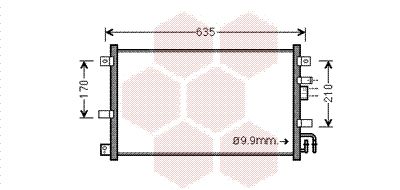 VAN WEZEL Конденсатор, кондиционер 27005238